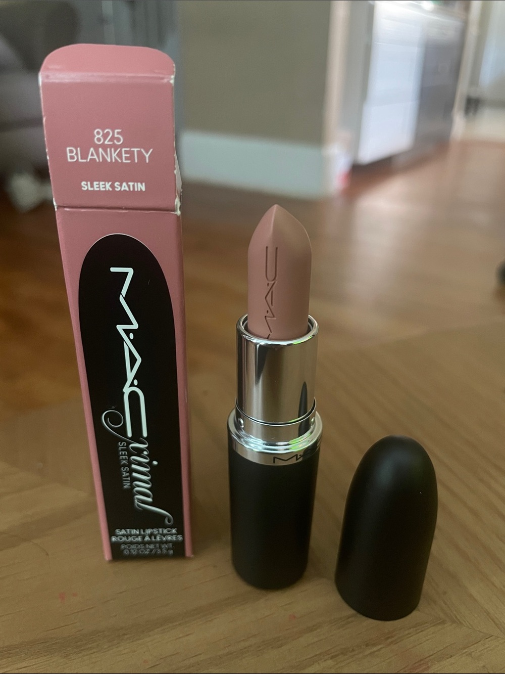 MAC Cosmetics Satin Lipstick 825 Blankety - Soft Pink Nude